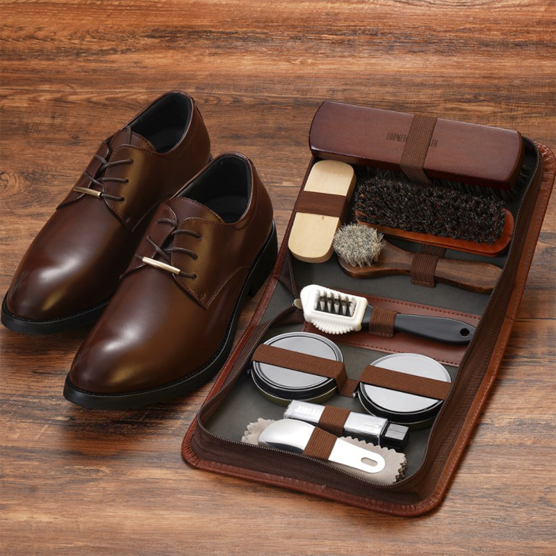 Grooming Kit Horse - HorseHair Shoe Brush Set Leather Care