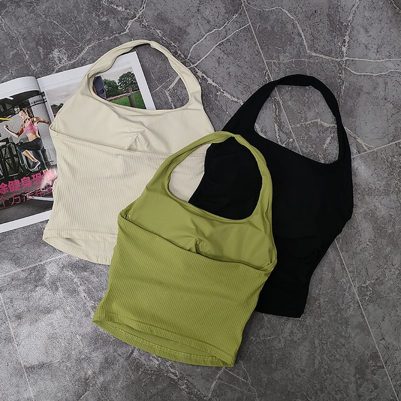 Trail Running Vest - Women's Gym Seamless Halter Neck Vest
