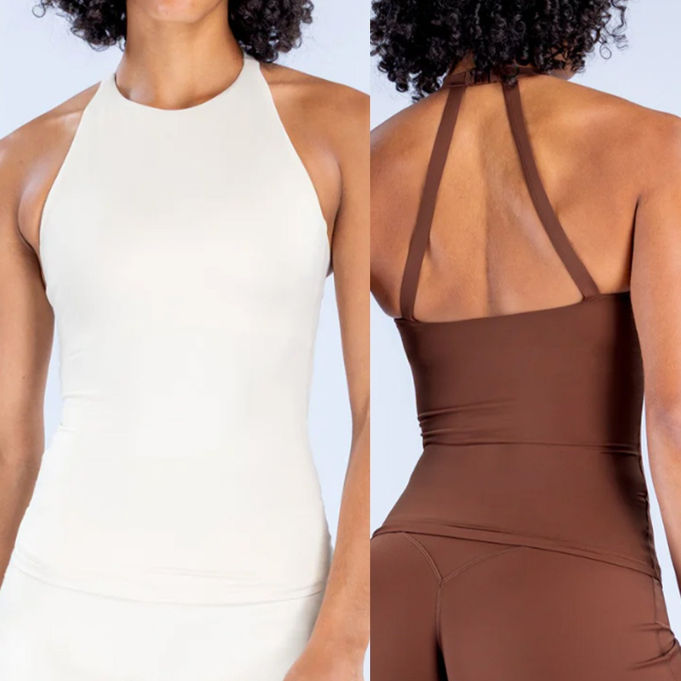 Trail Running Vest - Women Halter Tank Top Built In