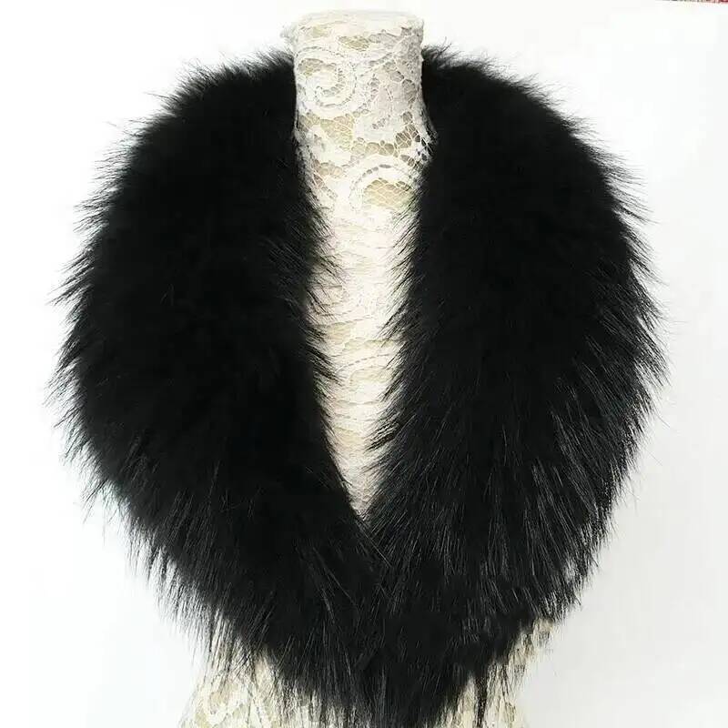 Natural Raccoon Fur Collar Rea - Outdoor Sport Winter Jacket 评论和价格