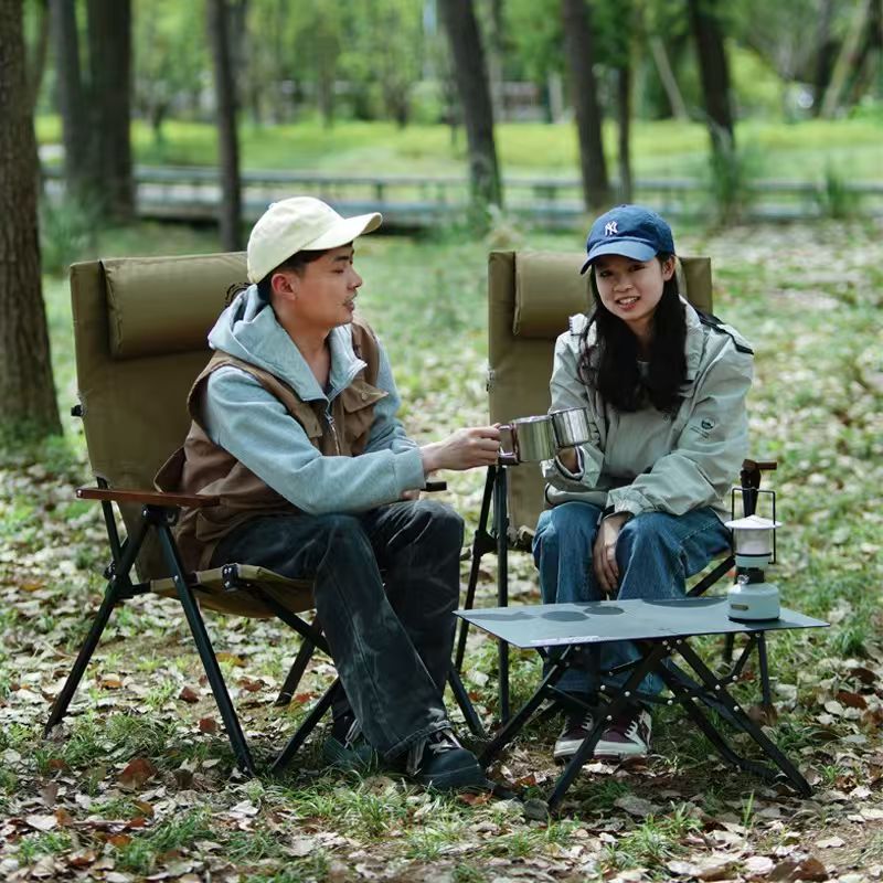 Folding High Back Beach Campin - Outdoor Sport Chairs 评论和价格