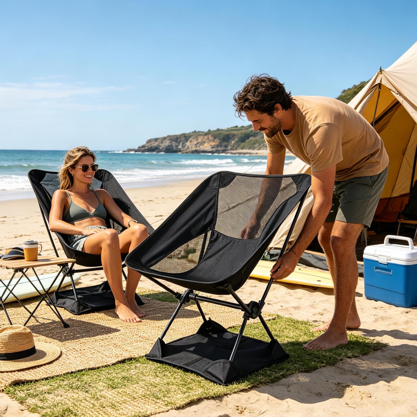 Oxford Cloth Anti-Sink Camp Ch - Outdoor Sport Chairs 评论和价格