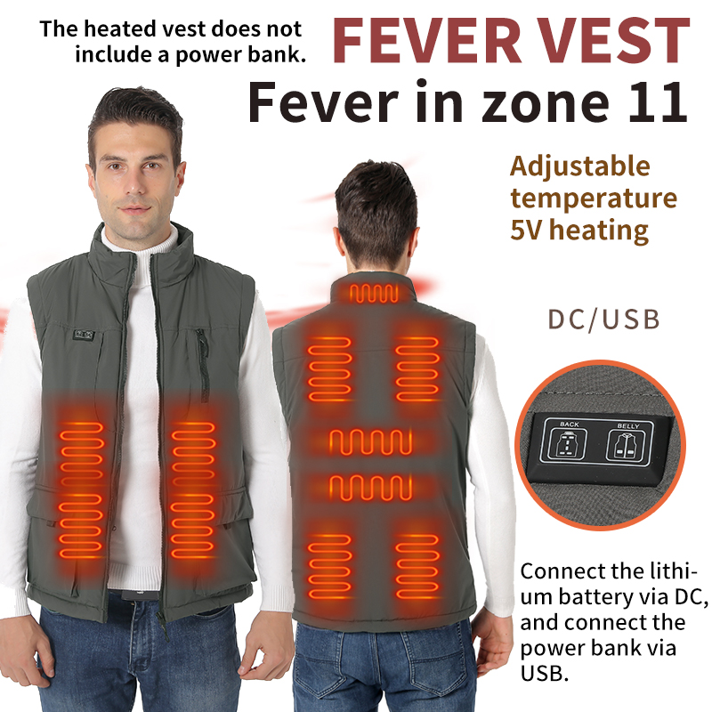 Smart 11-Zone Heated Vest for  - Outdoor Sport Winter Jacket 评论和价格